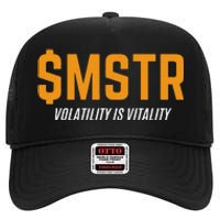 $Mstr Volatility Is Vitality Microstrategy Bitcoin High Crown Mesh Back Trucker Hat