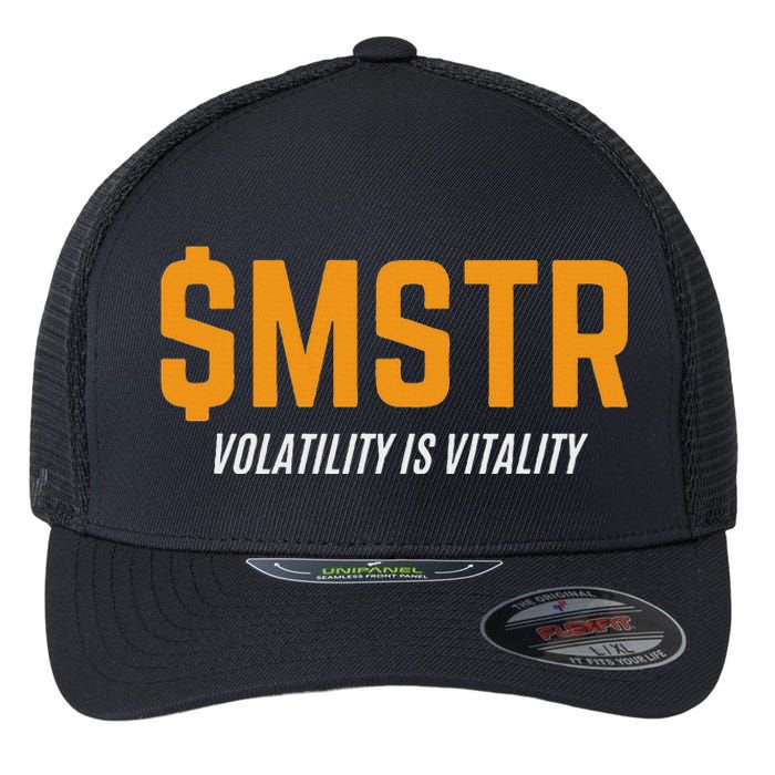 $Mstr Volatility Is Vitality Microstrategy Bitcoin Flexfit Unipanel Trucker Cap