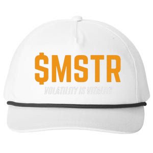 $Mstr Volatility Is Vitality Microstrategy Bitcoin Snapback Five-Panel Rope Hat