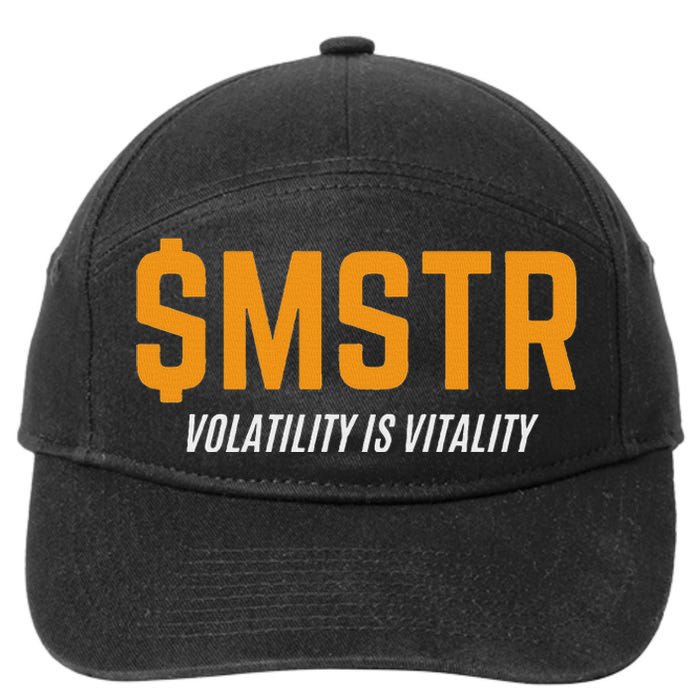 $Mstr Volatility Is Vitality Microstrategy Bitcoin 7-Panel Snapback Hat