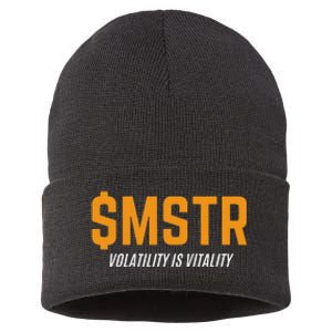 $Mstr Volatility Is Vitality Microstrategy Bitcoin Sustainable Knit Beanie