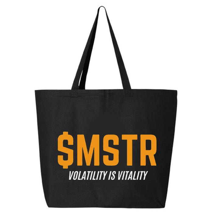 $Mstr Volatility Is Vitality Microstrategy Bitcoin 25L Jumbo Tote