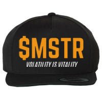 $Mstr Volatility Is Vitality Microstrategy Bitcoin Wool Snapback Cap