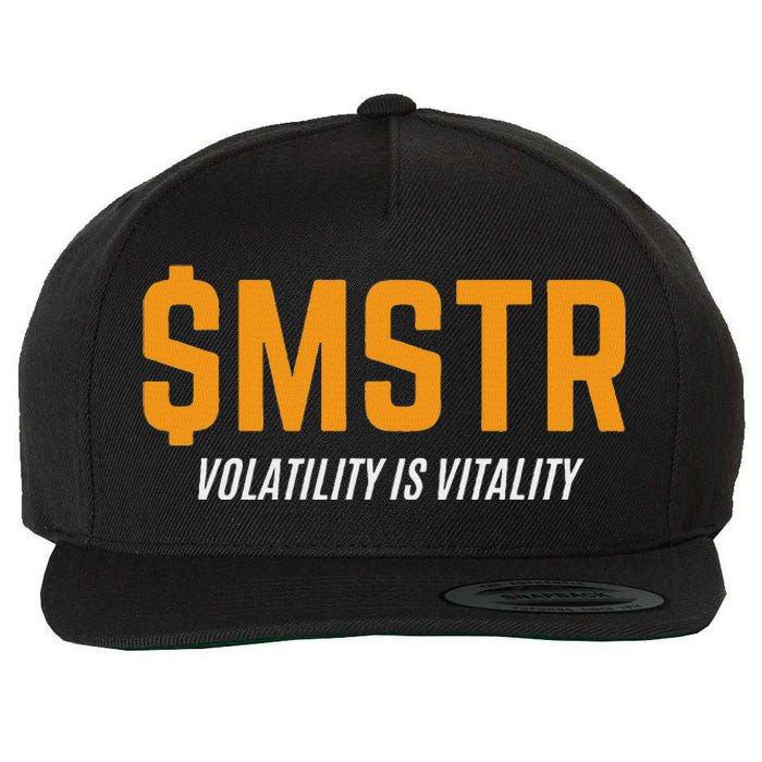 $Mstr Volatility Is Vitality Microstrategy Bitcoin Wool Snapback Cap