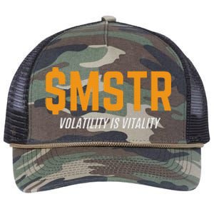 $Mstr Volatility Is Vitality Microstrategy Bitcoin Retro Rope Trucker Hat Cap