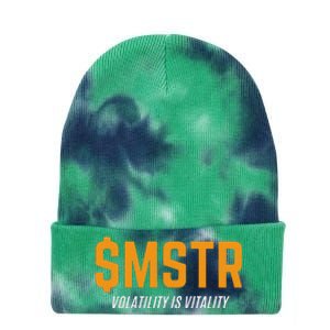 $Mstr Volatility Is Vitality Microstrategy Bitcoin Tie Dye 12in Knit Beanie