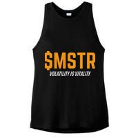 $Mstr Volatility Is Vitality Microstrategy Bitcoin Ladies PosiCharge Tri-Blend Wicking Tank