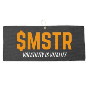 $Mstr Volatility Is Vitality Microstrategy Bitcoin Large Microfiber Waffle Golf Towel