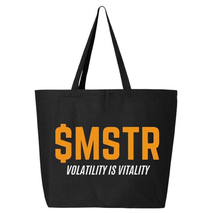$Mstr Volatility Is Vitality Microstrategy Bitcoin 25L Jumbo Tote