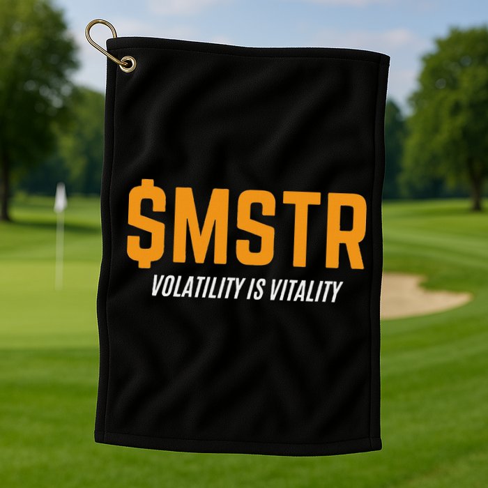 $Mstr Volatility Is Vitality Microstrategy Bitcoin Golf Towel