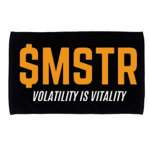 $Mstr Volatility Is Vitality Microstrategy Bitcoin Microfiber Hand Towel