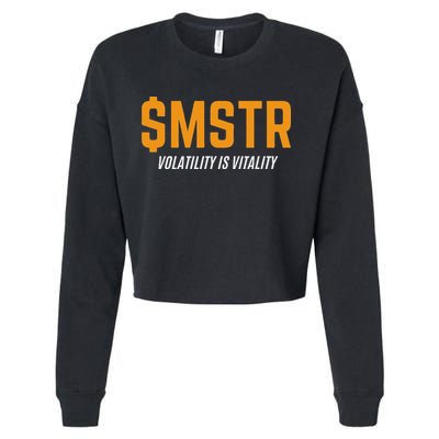 $Mstr Volatility Is Vitality Microstrategy Bitcoin Cropped Pullover Crew