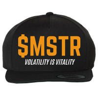 $Mstr Volatility Is Vitality Microstrategy Bitcoin Wool Snapback Cap