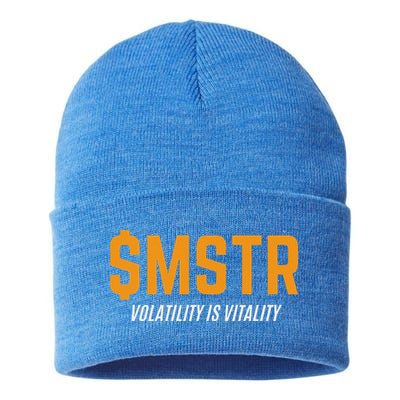 $Mstr Volatility Is Vitality Microstrategy Bitcoin Sustainable Knit Beanie
