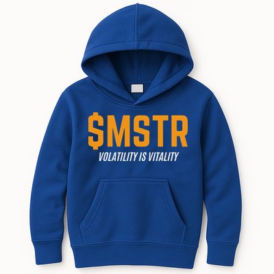 $Mstr Volatility Is Vitality Microstrategy Bitcoin Kids Hoodie