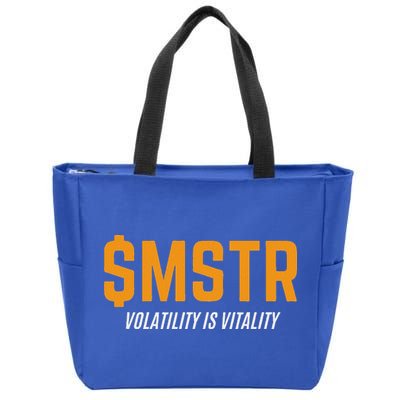 $Mstr Volatility Is Vitality Microstrategy Bitcoin Zip Tote Bag