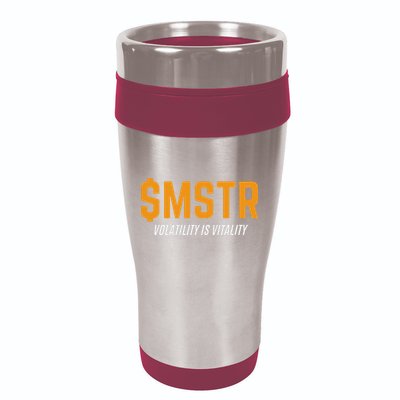 $Mstr Volatility Is Vitality Microstrategy Bitcoin 16oz Travel Tumbler