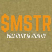 $Mstr Volatility Is Vitality Microstrategy Bitcoin Garment-Dyed Women's Muscle Tee