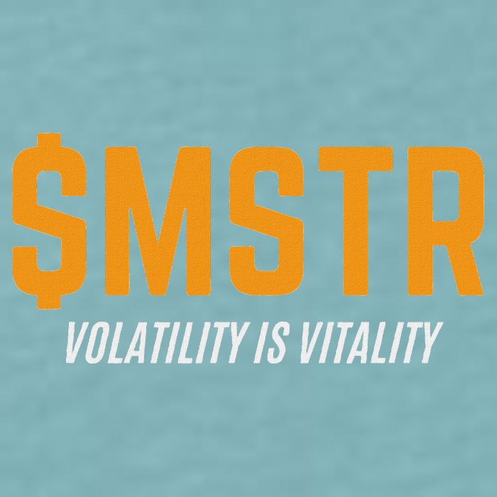 $Mstr Volatility Is Vitality Microstrategy Bitcoin Sueded Cloud Jersey T-Shirt