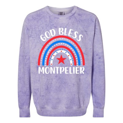 Montpelier Vermongift I Love Montpelier Usa Meaningful Gift Colorblast Crewneck Sweatshirt