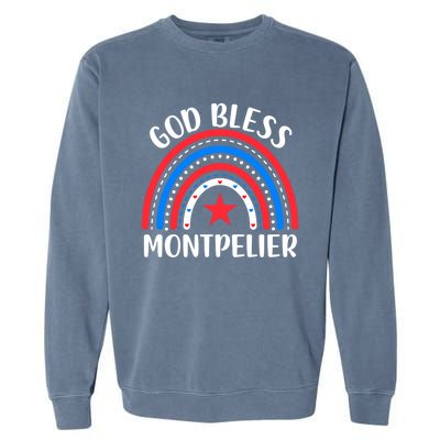 Montpelier Vermongift I Love Montpelier Usa Meaningful Gift Garment-Dyed Sweatshirt