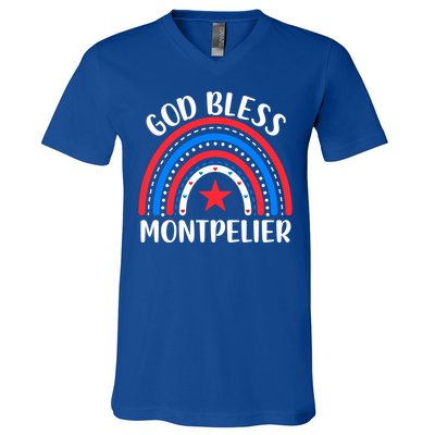 Montpelier Vermongift I Love Montpelier Usa Meaningful Gift V-Neck T-Shirt