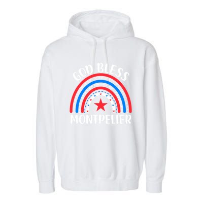 Montpelier Vermongift I Love Montpelier Usa Meaningful Gift Garment-Dyed Fleece Hoodie