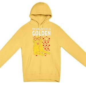 My Valentine Is Golden Premium Pullover Hoodie