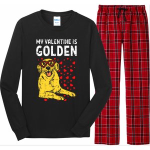 My Valentine Is Golden Long Sleeve Pajama Set