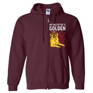 My Valentine Is Golden Full Zip Hoodie