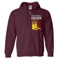 My Valentine Is Golden Full Zip Hoodie