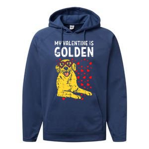 My Valentine Is Golden Performance Fleece Hoodie