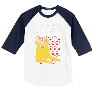 My Valentine Is Golden Baseball Sleeve Shirt