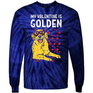 My Valentine Is Golden Tie-Dye Long Sleeve Shirt