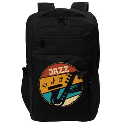 Music Vintage Jazz Jazz Musician Outfit Jazz Lover Gift Impact Tech Backpack