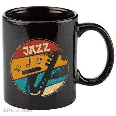 Music Vintage Jazz Jazz Musician Outfit Jazz Lover Gift 11oz C Handle Ceramic Mug