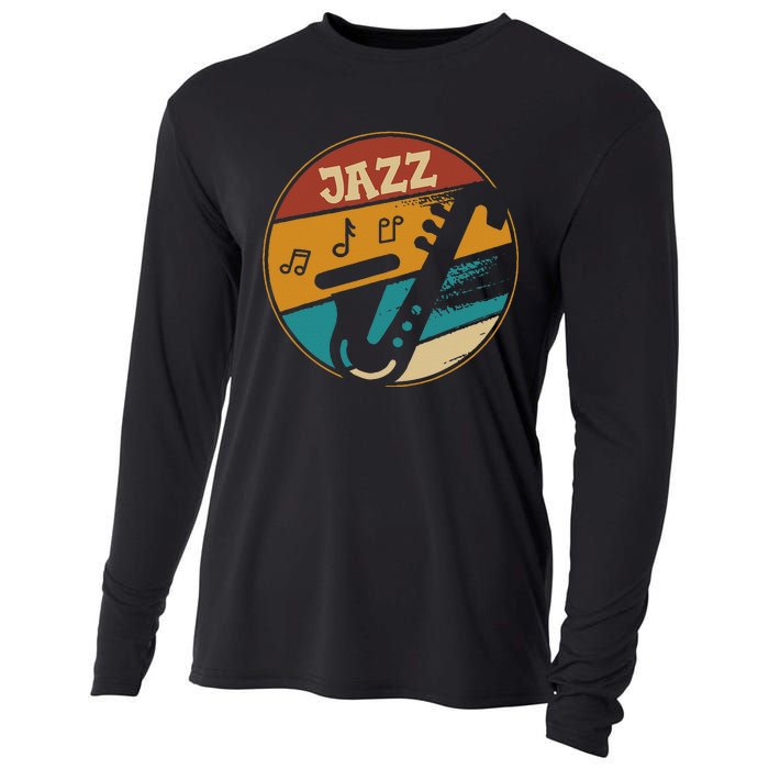 Music Vintage Jazz Jazz Musician Outfit Jazz Lover Gift Cooling Performance Long Sleeve Crew