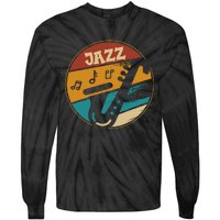 Music Vintage Jazz Jazz Musician Outfit Jazz Lover Gift Tie-Dye Long Sleeve Shirt