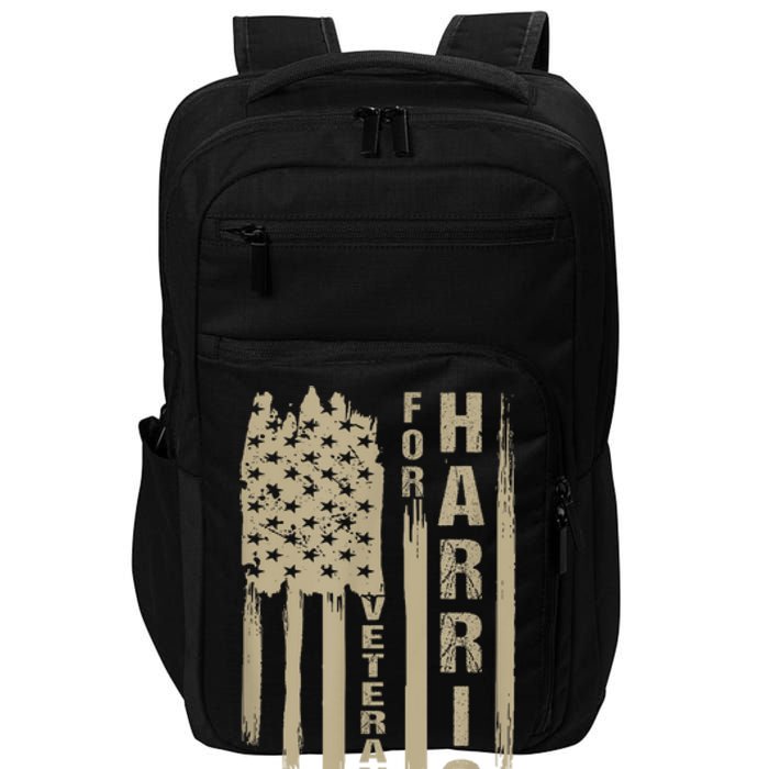 Military Vets Kamala Harris Veterans For Harris 2024 Gift Impact Tech Backpack