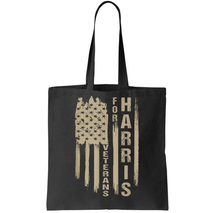 Military Vets Kamala Harris Veterans For Harris 2024 Gift Tote Bag