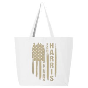 Military Vets Kamala Harris Veterans For Harris 2024 Gift 25L Jumbo Tote