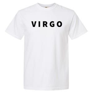 Minimal Virgo Lettering Astrology Zodiac Sign Gift Garment-Dyed Heavyweight T-Shirt