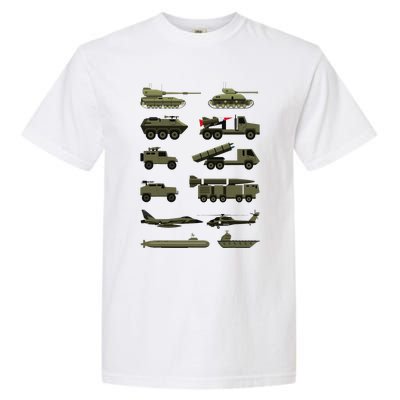 Military Vehicles Military Boy And Girl Tank Lover Garment-Dyed Heavyweight T-Shirt