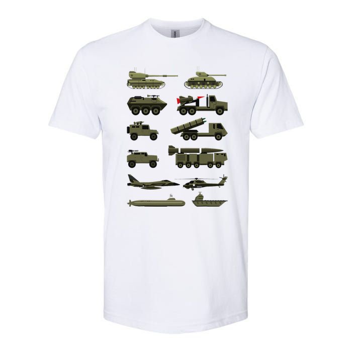 Military Vehicles Military Boy And Girl Tank Lover Softstyle CVC T-Shirt