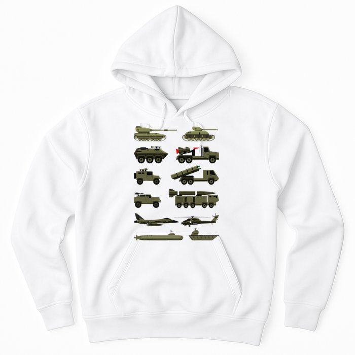 Military Vehicles Military Boy And Girl Tank Lover Hoodie