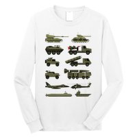 Military Vehicles Military Boy And Girl Tank Lover Long Sleeve Shirt