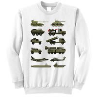 Military Vehicles Military Boy And Girl Tank Lover Sweatshirt