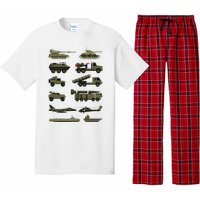 Military Vehicles Military Boy And Girl Tank Lover Pajama Set