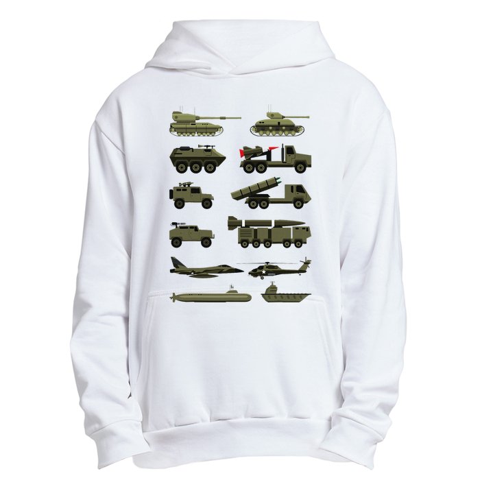 Military Vehicles Military Boy And Girl Tank Lover Urban Pullover Hoodie