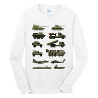 Military Vehicles Military Boy And Girl Tank Lover Tall Long Sleeve T-Shirt